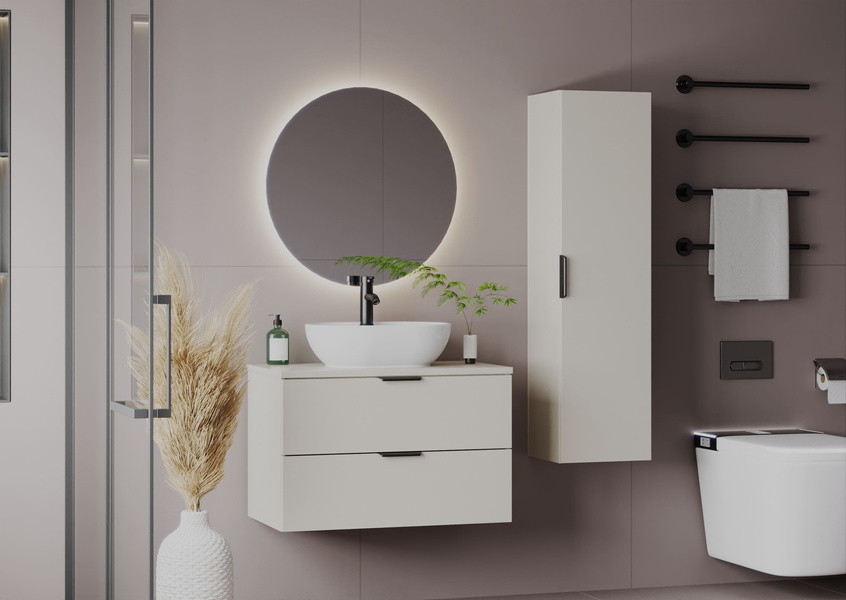 PILE-01 Szafka Pod Umywalkę 2S 80 cm Cashmere