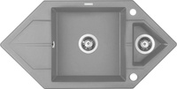 Zlewozmywak granitowy 1.5-komorowy z ociekaczem - Space-Saver Hexon