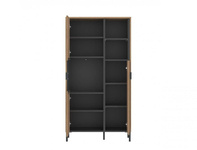 Shirley SHIV101 – Witryna 2-drzwiowa Dąb Coast Evoke/Antracyt/Nadruk