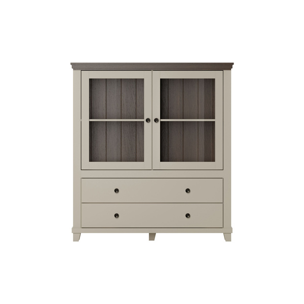 Evora WM - Komoda Wysoka 2D2S Beż Jasny Dąb Dunin