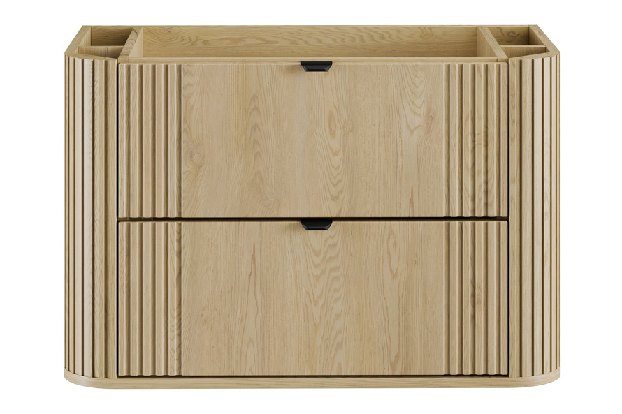 Zestaw Szafka Pod Umywalkę z Blatem 80 cm i Słupek Wysoki Ovalia Cremona