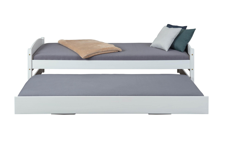 Łóżko VINDAS 90x200 drewniane białe