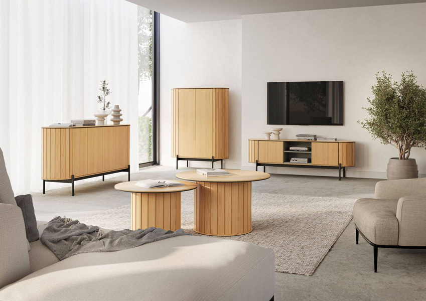 ROTTO RT-02 - Komoda 2-drzwiowa Dąb Vincenza/Eukaliptus