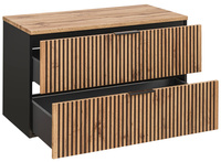 Szafka pod umywalkę 100 cm Xilo Black Wotan