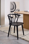 Actona Krzesło do Jadalni Ida Czarny mat