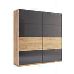 Ramona RA-20-LV - Szafa 2-drzwiowa Przesuwna Dąb Craft Lava Mat 211x200 cm