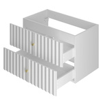 AQUA-01 - Szafka Pod Umywalkę 2S 80cm Biały Mat