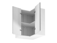 Szafka Kuchenna Górna 1-drzwiowa Narożna G60N Aspen Grey Szary Połysk