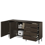 PIEMONTE PE-07 - Komoda 2D4S Jesion Portland/Czarny