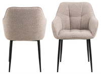 Actona Krzesło Z Podłokietnikiem Brenda Beżowe