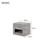 IDEA ID-07 - Stolik Nocny Szary