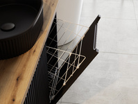 Szafka Wisząca 40 cm NOVA BLACK