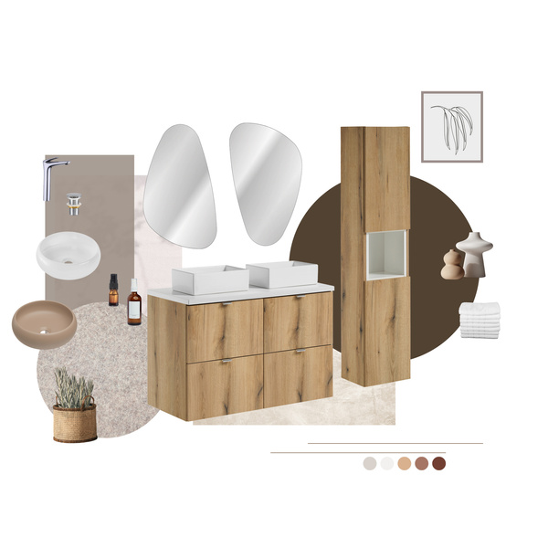 Blat Łazienkowy 160 cm NOVA OAK