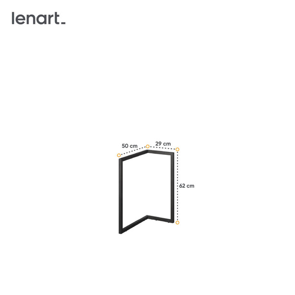 TEEN FLEX TF-15 - Noga Biurka Czarna