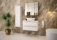 ESPERO-01 - Szafka pod Umywalkę z Blatem 2S 80cm Biały Mat Zestaw-1