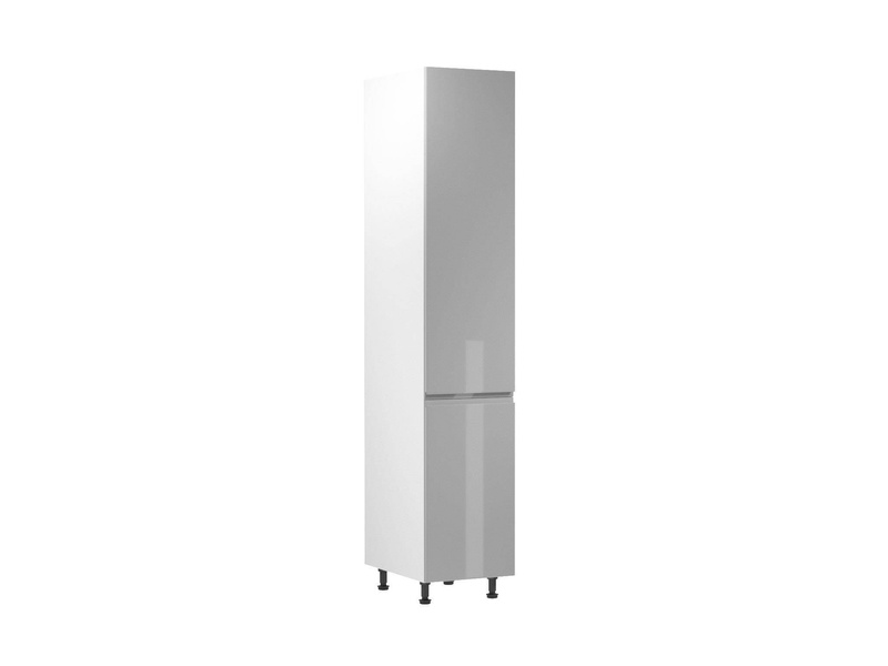Szafka Kuchenna Dolna 2-drzwiowa Spiżarka Lewa D40SP-L Aspen Grey Szary Połysk
