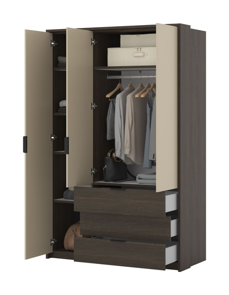 Mola - Szafa 3D3S Dąb Dunin Beż Jasny