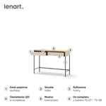 TREND TS-09 - Toaletka 2S z Oświetleniem LED Beż Piaskowy Czarny Mat