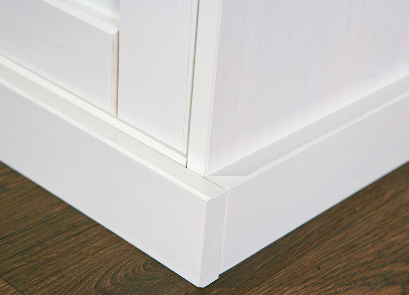 Kredens WESTERLAND 5 drewniany biały