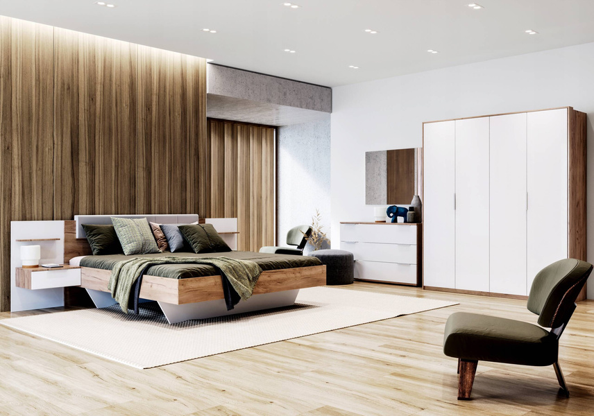 LM-36-ZV2 - Stelaż Do Łóżka 160x200 cm Odległość Listew 6 cm