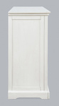 Avola AV2293-33 Komoda 84 cm biała drewno akacji przeszklone drzwi