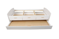 Łóżko RIEKA 90x200 drewniane białe