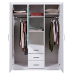 Szafa GERALDO drewniana biała