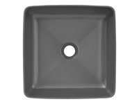 SLIM 1 DARK GREY 37 - Umywalka nablatowa 37 cm ceramiczna