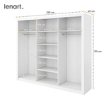 IDEA ID-01 - Szafa Przesuwna 3-drzwiowa Biała