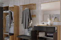 Luna LN-121-LV - Szafa 1-drzwiowa Dąb Craft Lava Mat