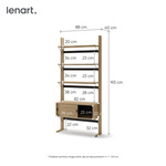 OLLIE OL-01 - Regał 2D Dąb Olejowany