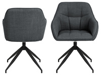 Actona Krzesło Z Podłokietnikiem Brenda Szare