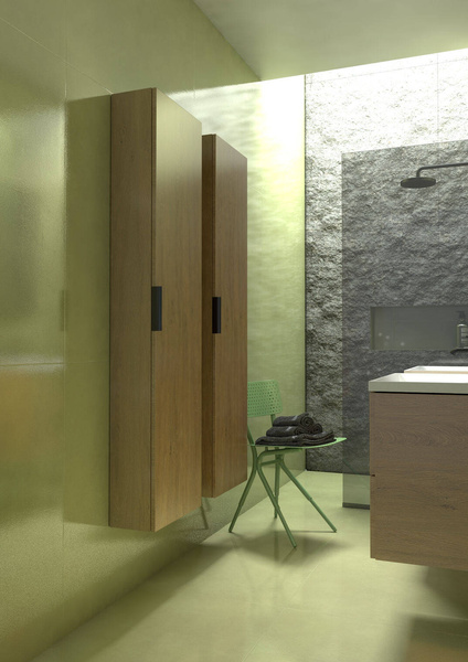 Oristo Słupek Wysoki ETNA UNI 35 cm Jasne Drewno