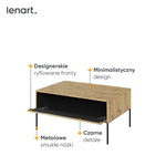 TREND TR-09 - Stolik 1D Dąb Artisan