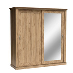 ANTICA-211 - Szafa z Lustrem Drzwi Przesuwne 4 Szuflady Kraft Złoty