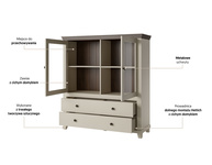 Evora WM - Komoda Wysoka 2D2S Beż Jasny Dąb Dunin