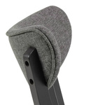 Actona Krzesło Tapicerowane Roxby Kauczuk Szare Czarne