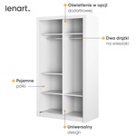 ARTI AR-19 - Szafa 2D 120 cm Biała