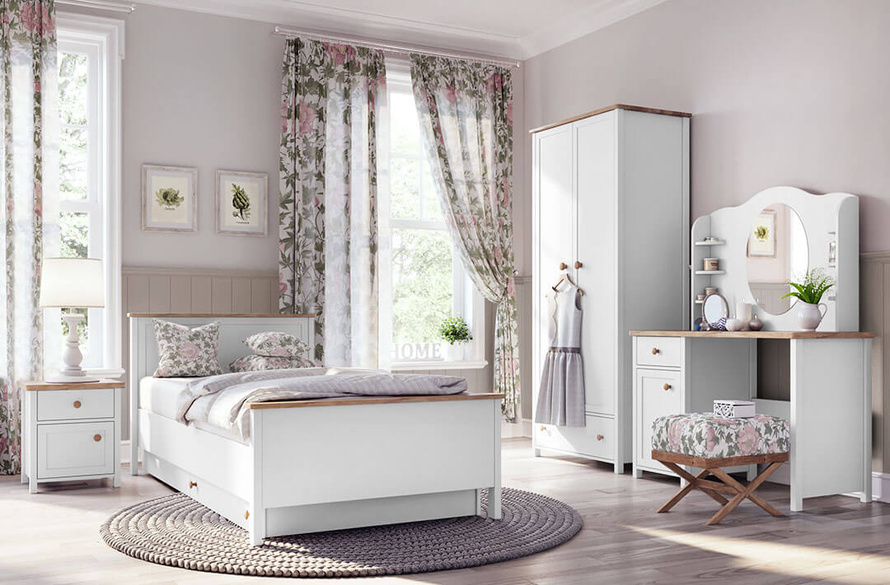 STORY SO-09 - Szuflada Do Łóżka Biała/Dąb Nash