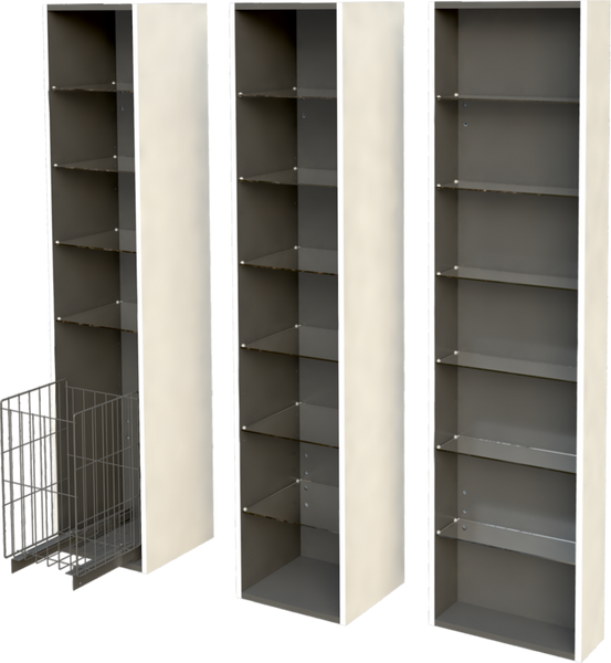 Oristo SKAGEN Szafka wysoka boczna 35 cm biały mat