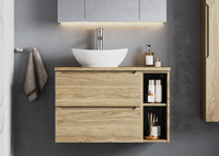 ETNA-02 Szafka Pod Umywalkę 2S 60 cm Dąb Olejowany