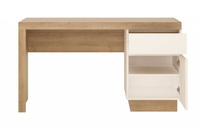 Lyon LYOB01 - Biurko 1D1S Dąb Riviera Jasne/Białe