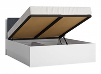 Lyon Biały LYOZ04 - Łóżko 160 Z Podnośnikiem Białe