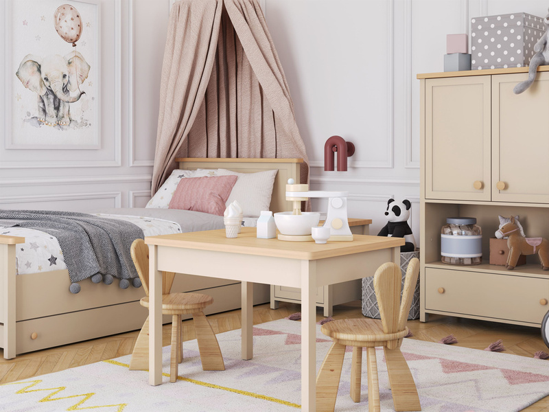 STORY SO-18 - Stolik Beż Piaskowy Dąb Vincenza Bielona