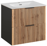 Szafka pod umywalkę 60 cm 2S Xilo Black Wotan 