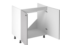 Szafka Kuchenna Dolna 2-drzwiowa Zabudowa Zlewozmywaka D80Z Linea Grey Szary Mat