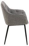 Brooke szary krzesło z podłokietnikiem