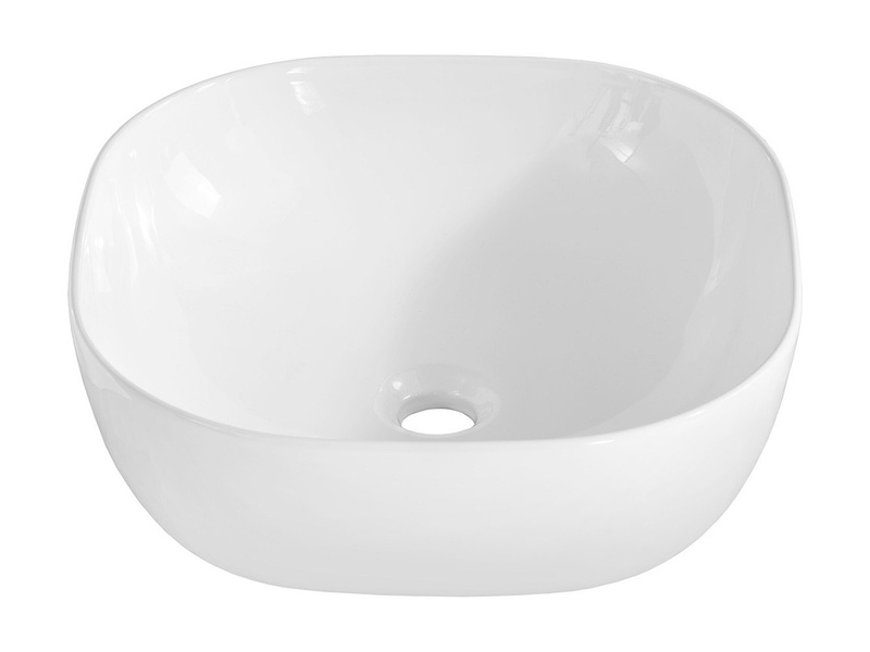 Nowoczesna umywalka ceramiczna nablatowa Smile 1