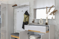 Stella SL-122-WB - Szafa 2-drzwiowa Biały Mat Biały Połysk