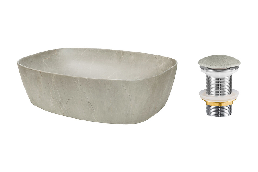 Korek do umywalki ANNA-MY1 Szary Mat